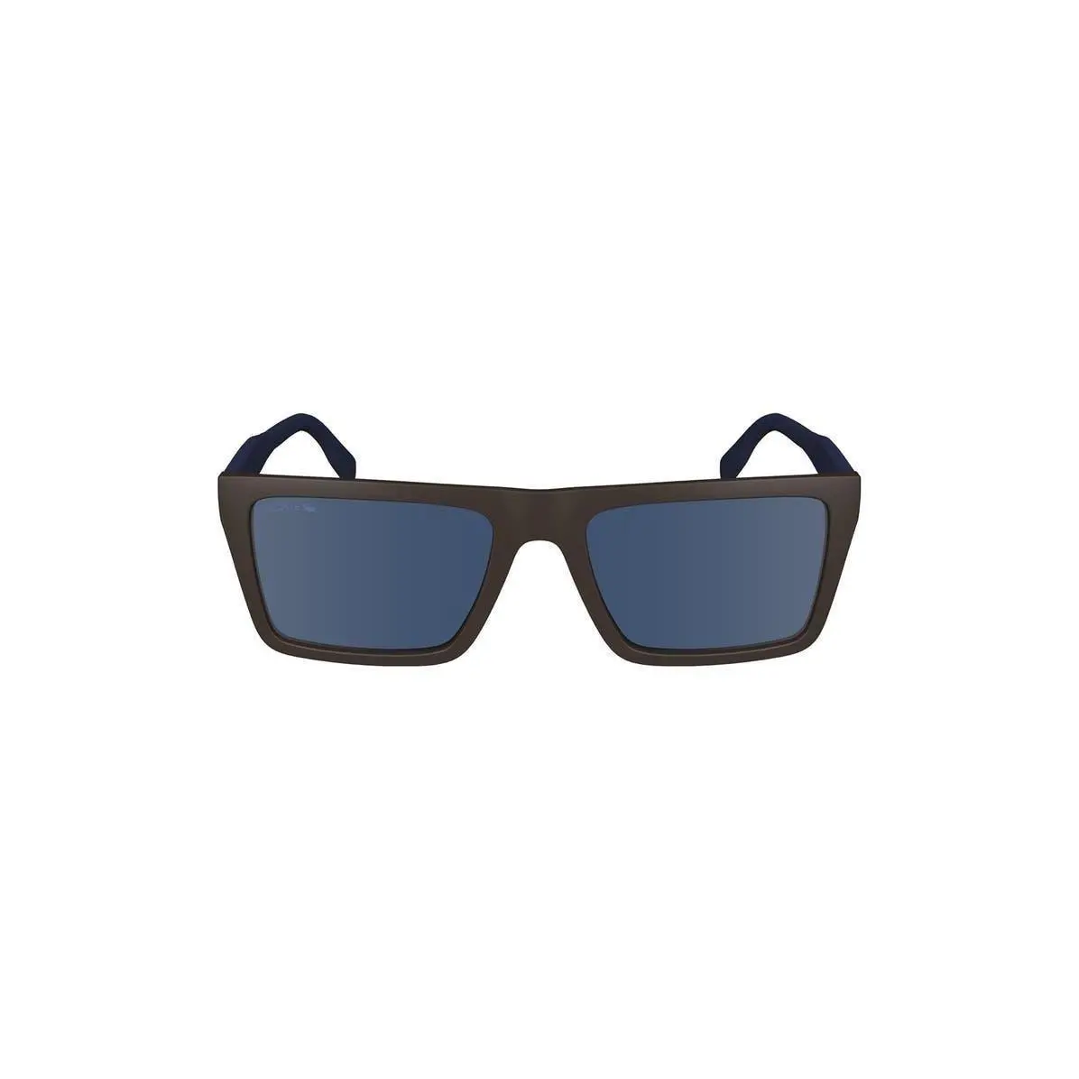 Lacoste Men Sport 56mm Rectangular Sunglasses Matte Brown