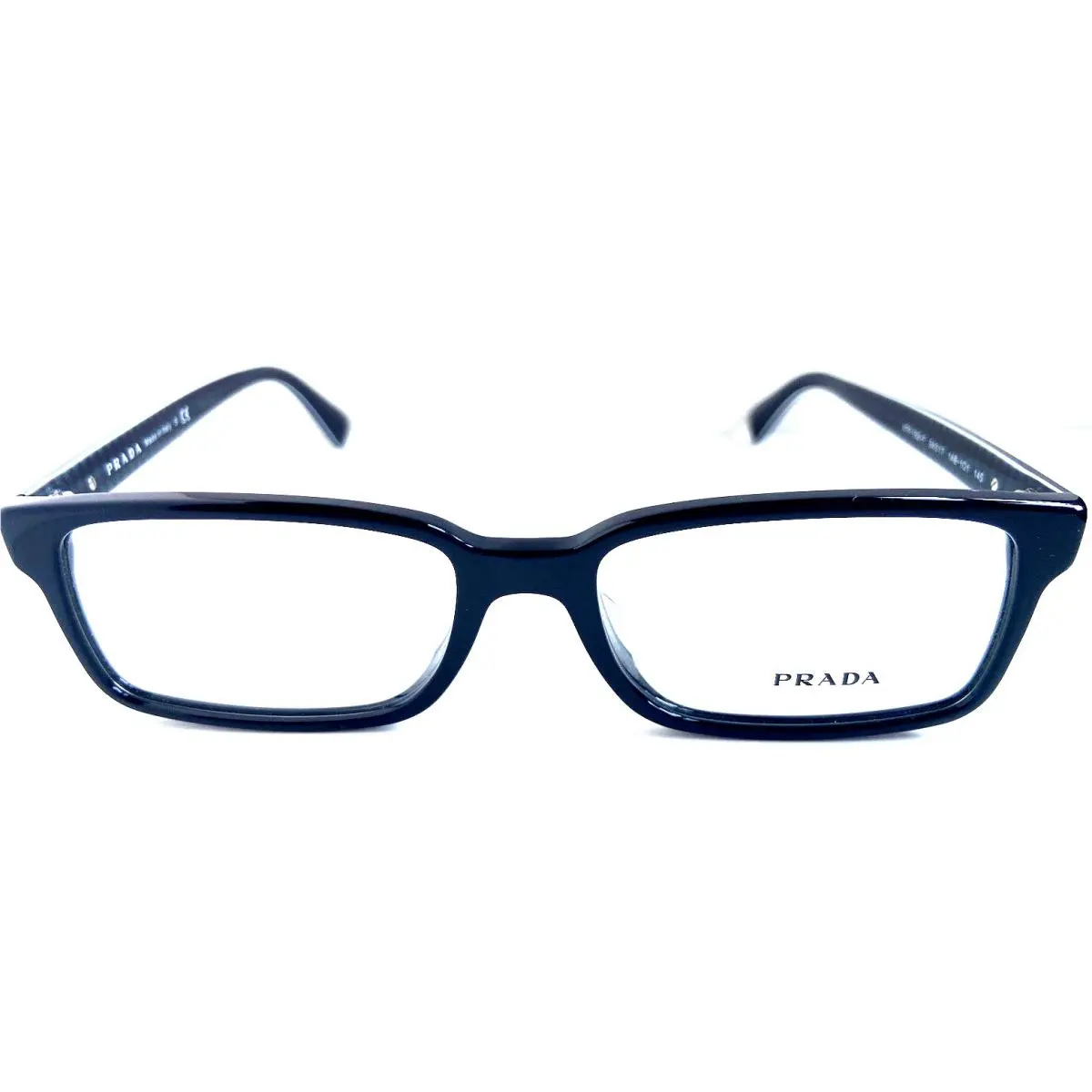 Prada Vpr 15Q-F Black Rx 54mm Rectangular Men`s Eyeglasses Frame 54-17-145
