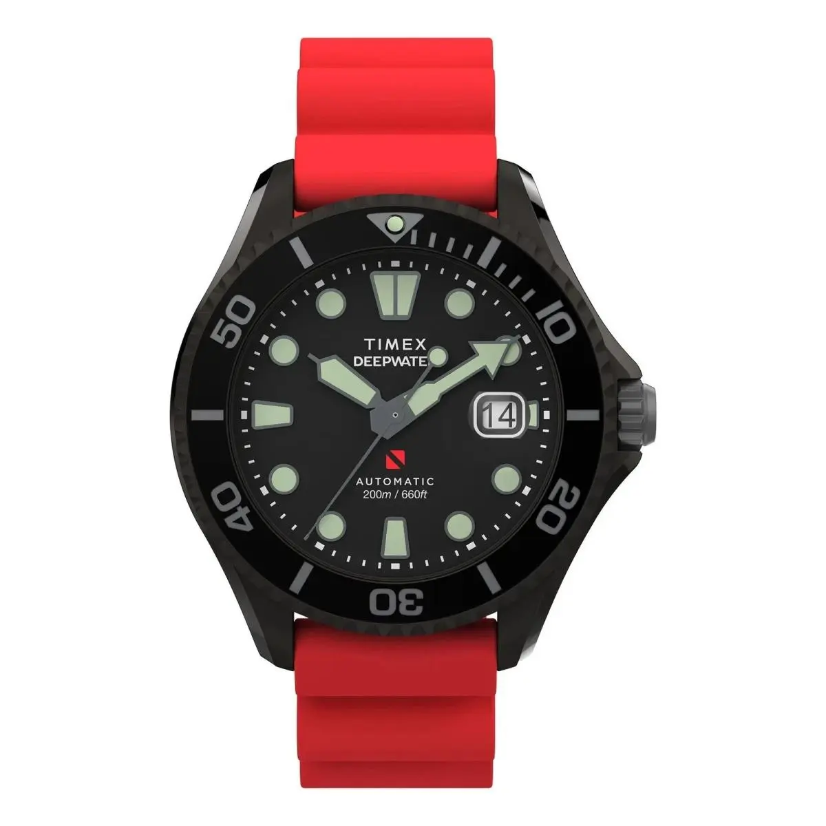 Deepwater Tiburon TW2W21000 Men`s Watch Automatic Mechanical Movement by Timex
