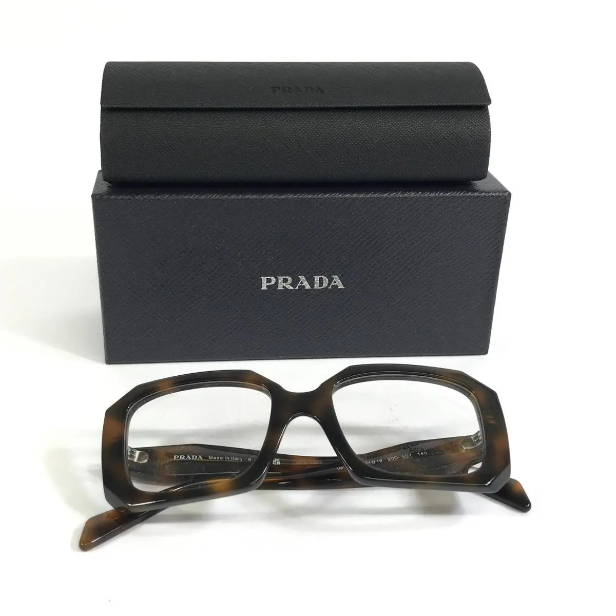 Prada Eyeglasses Frames VPRC09 20D-1O1 Tortoise Square Full Rim 51-19-145
