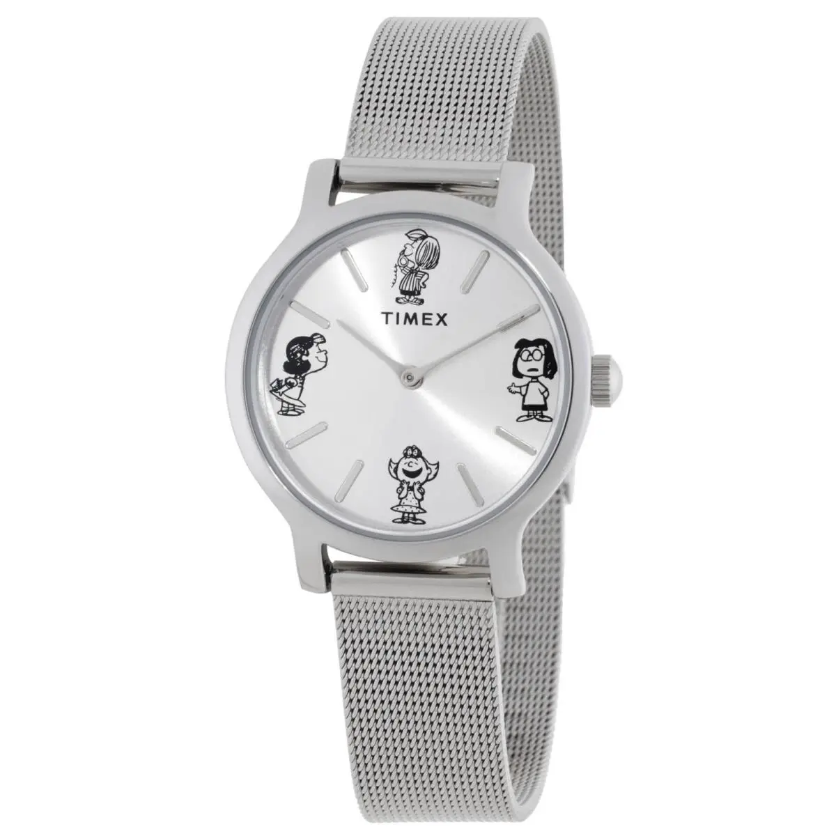Transcend x Peanuts Sketch Quartz Silver Dial Ladies Watch TW2W46000 by Timex