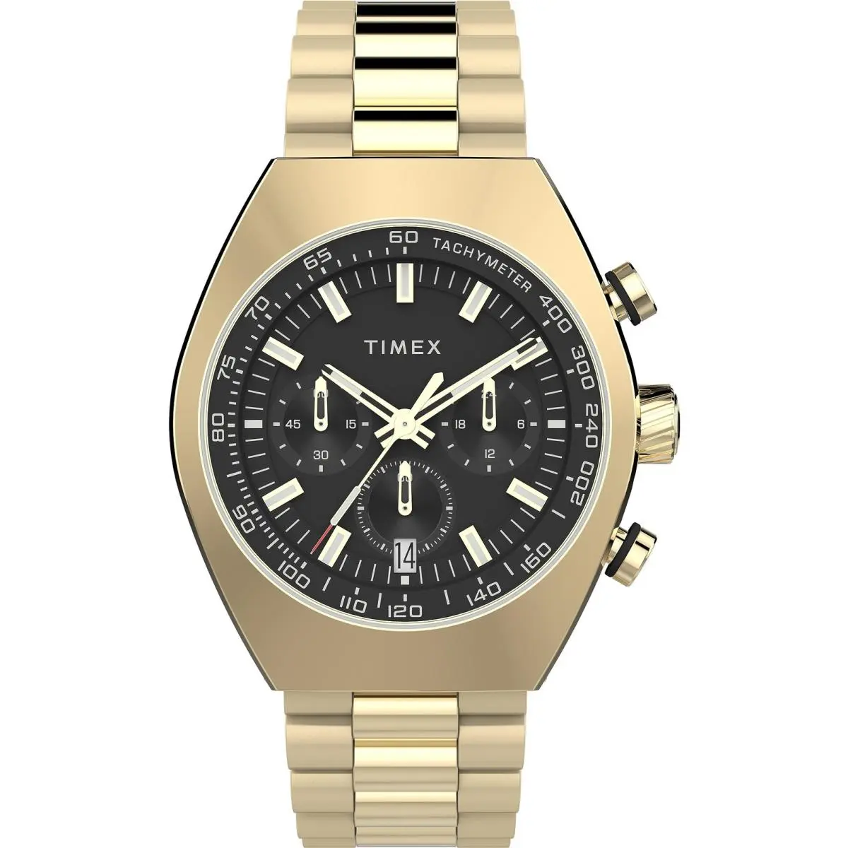 Timex Men`s Legacy Chronograph Quartz Black Dial Watch - TW2W22100