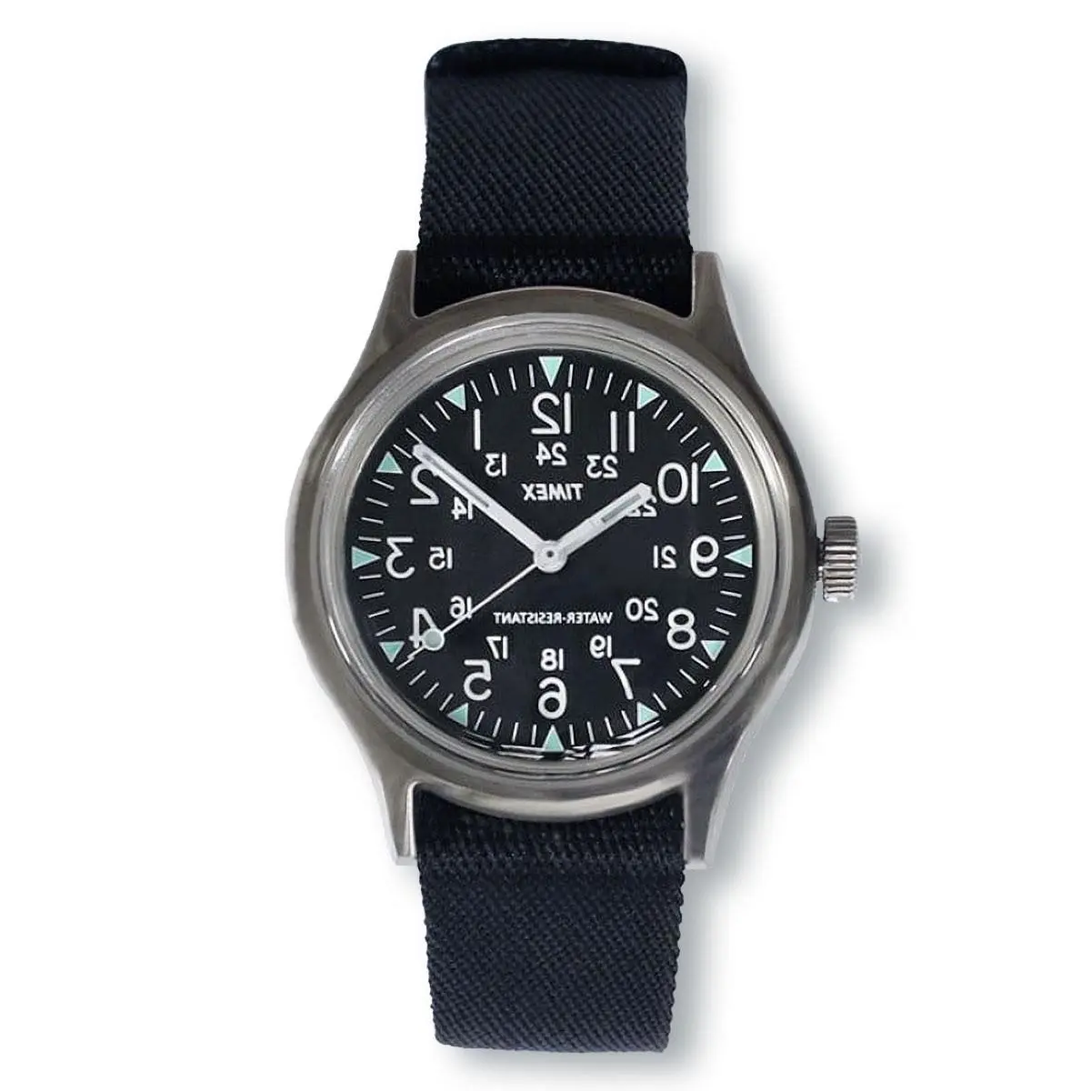MK1 TW2R56500 The Reverso Black Nylon Watch by Timex