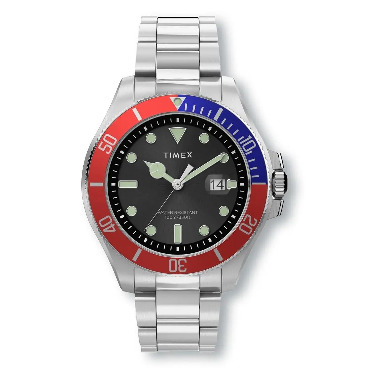 Timex TW2U71900 Harborside Coast Silver Tone Bracelet Watch