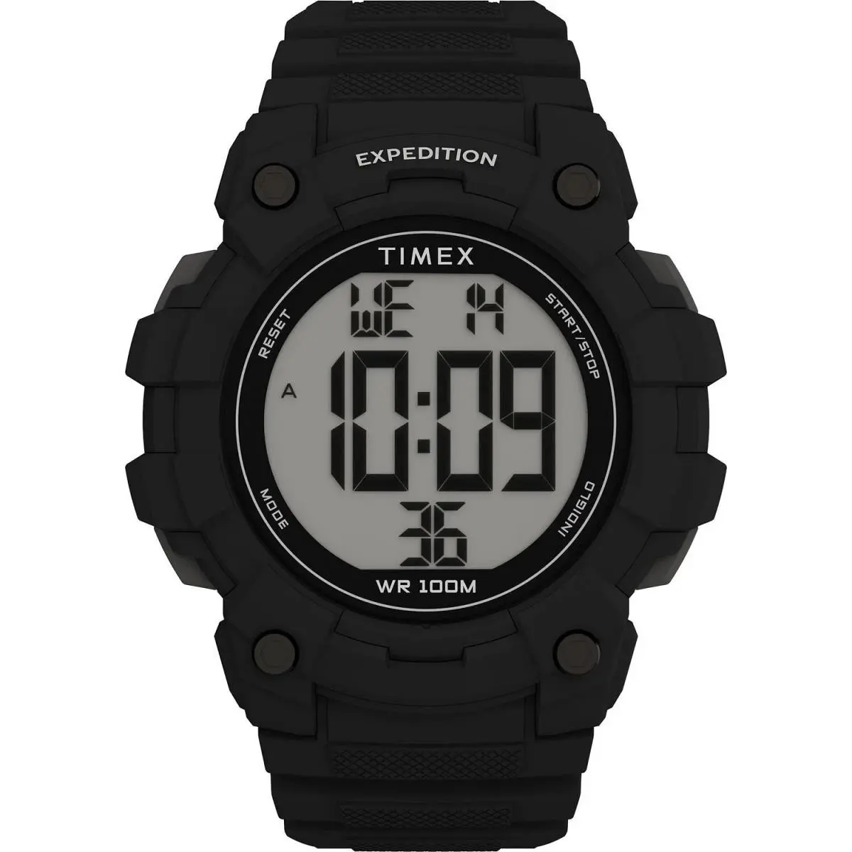 Timex TW4B35200 Men`s Expedition Chronograph Watch Indiglo Alarm 100 Meter - Band: Black