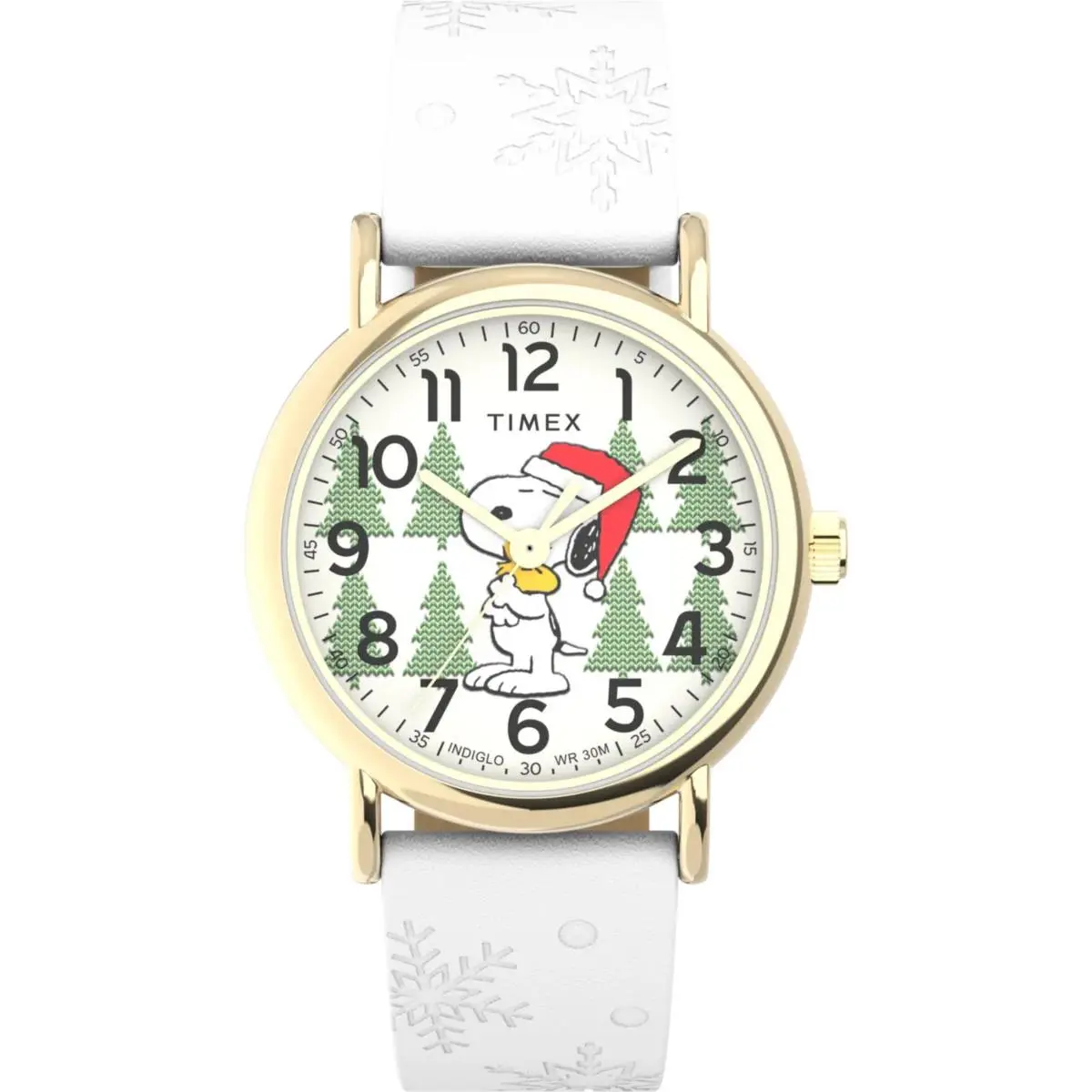Weekender x Peanuts 38mm White Dial Women`s Watch TW2W24100 by Timex