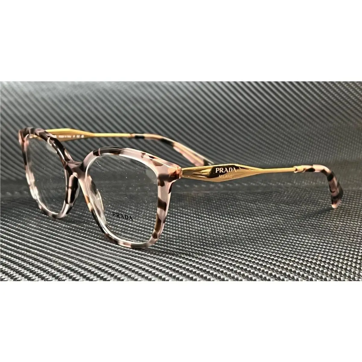 Prada PR 02ZV ROJ1O1 Pink Havana Gold Women`s 54 mm Eyeglasses