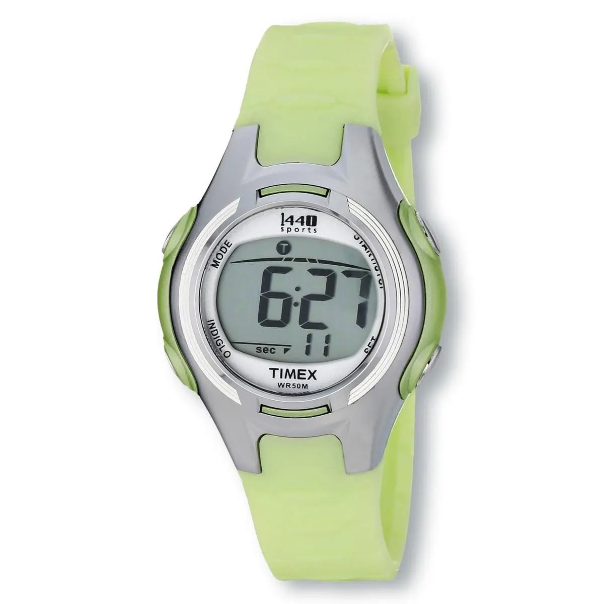 Timex T5K081 Keylime Green Resin 1440 Sports Watch