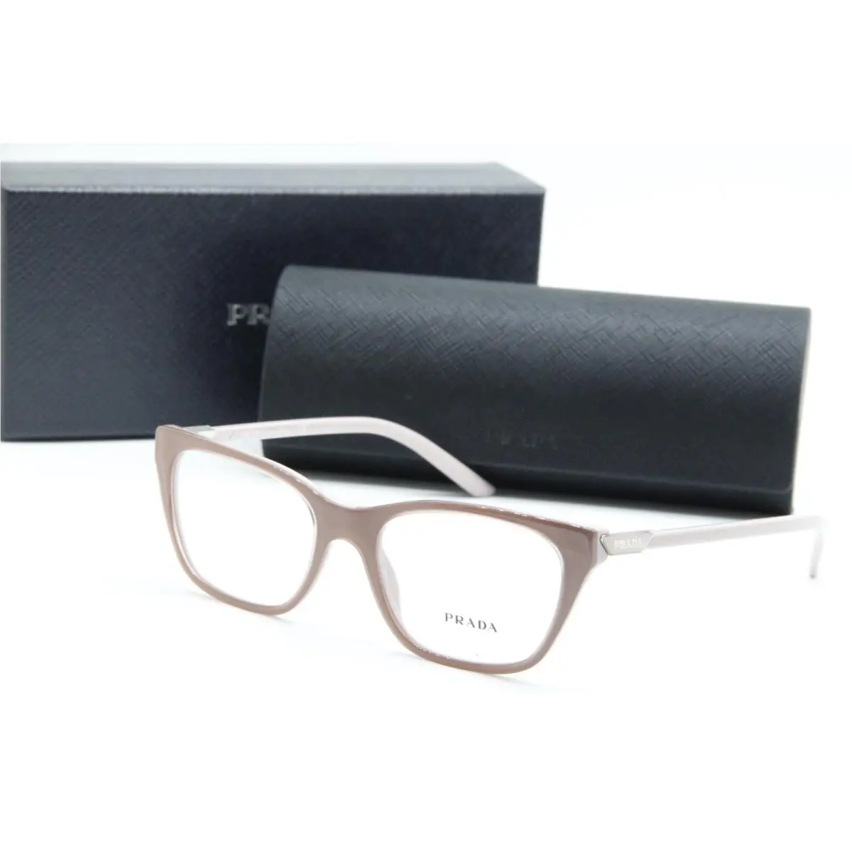 Prada Vpr 05Y 01Y-1O1 Brown Pink Eyeglasses W Case 51-17