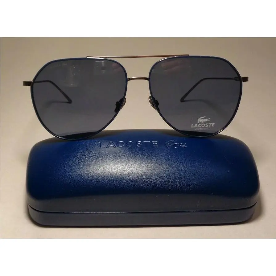 Lacoste L209S Silver Matte Women`s Aviator Sunglasses