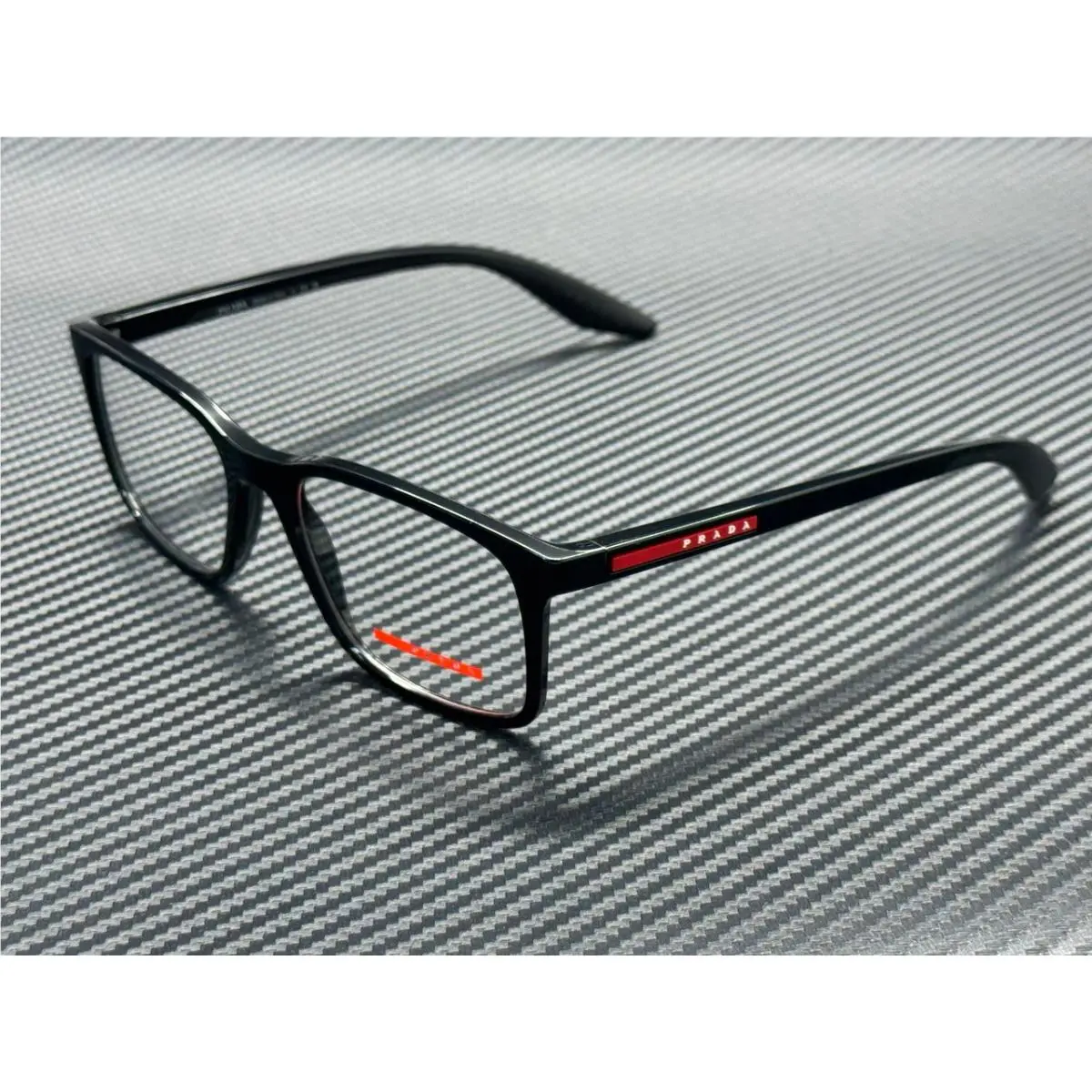 Prada Linea Rossa PS 08RV 1AB1O1 Black Men`s 54 mm Eyeglasses