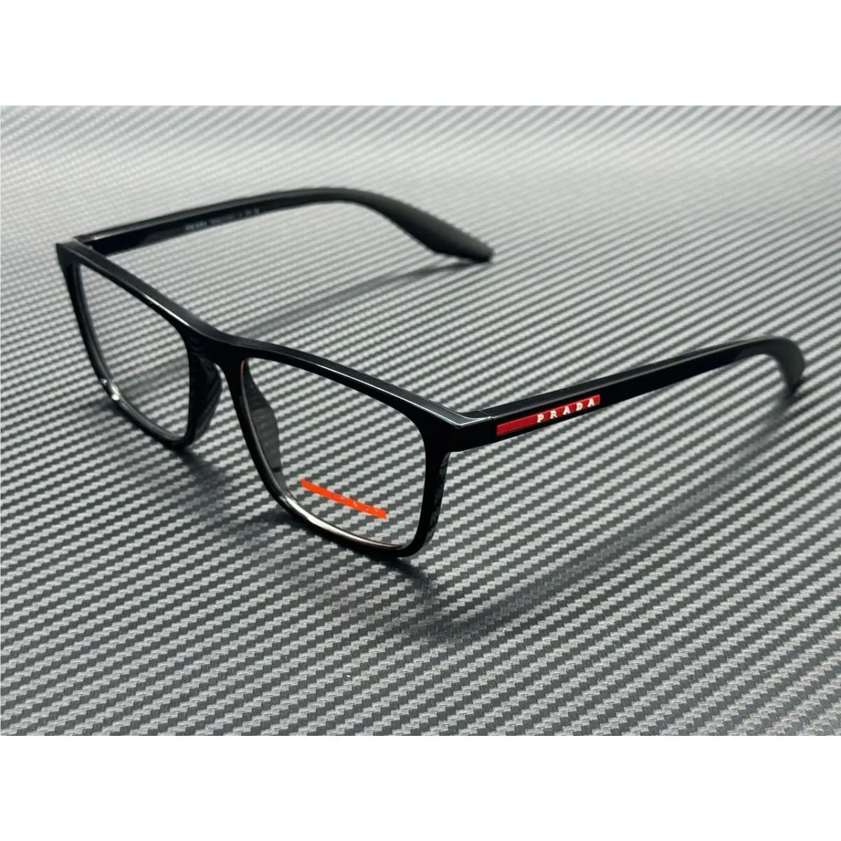 Prada Linea Rossa PS 01QV 1AB1O1 Black Men`s 56 mm Eyeglasses