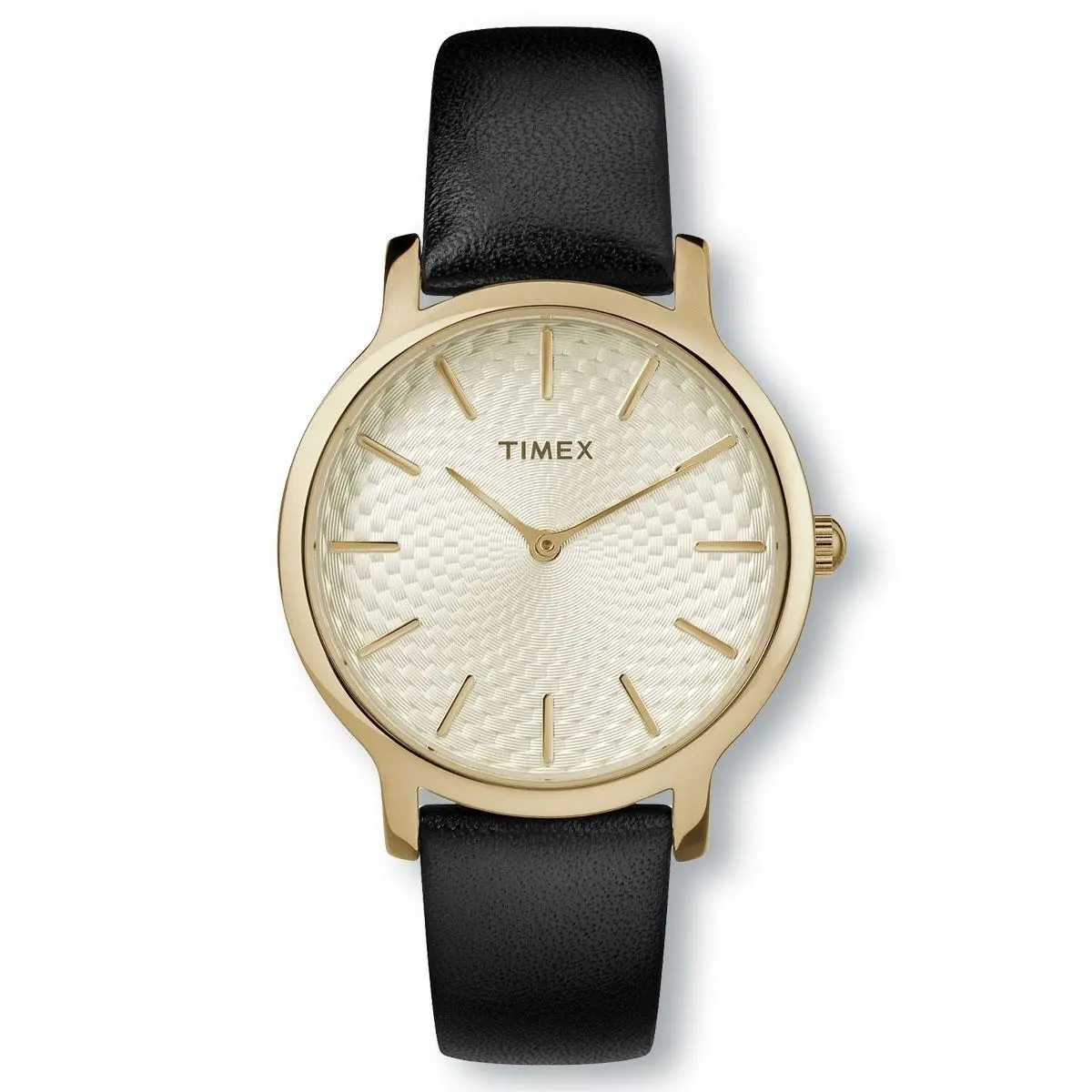 Timex TW2T29000 Metropolitan City Black Leather Strap Watch