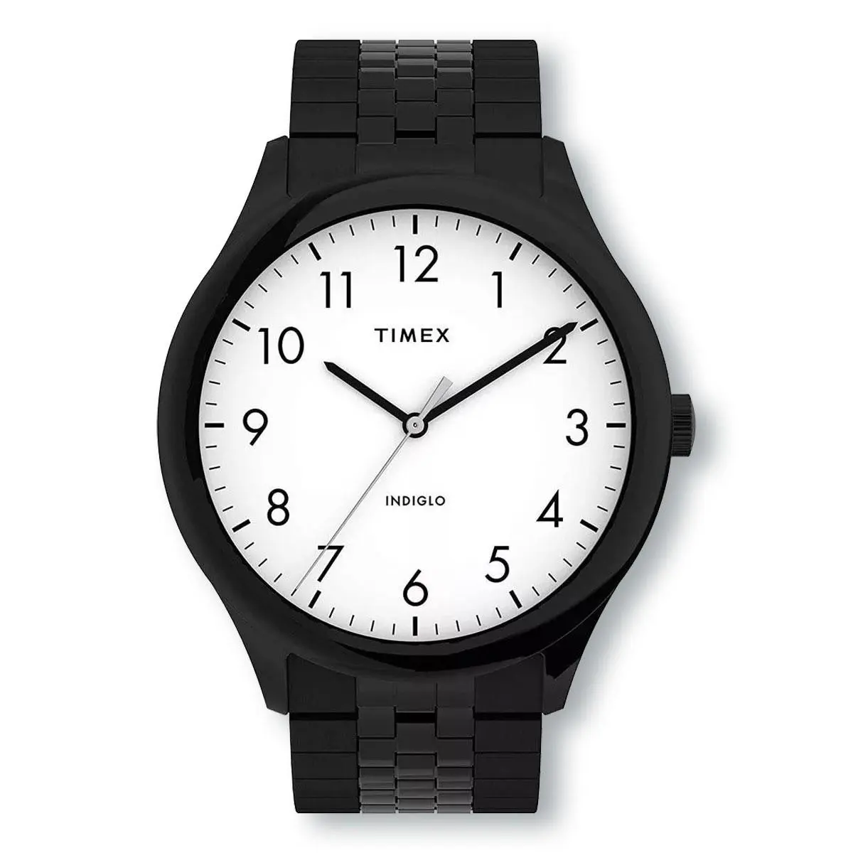 Timex TW2U39800 Modern Easy Reader Black Stainless Steel Band Watch
