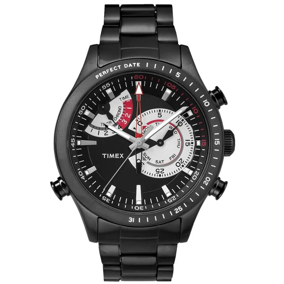Timex Men`s Intelligent Black Dial Watch - TW2P72800
