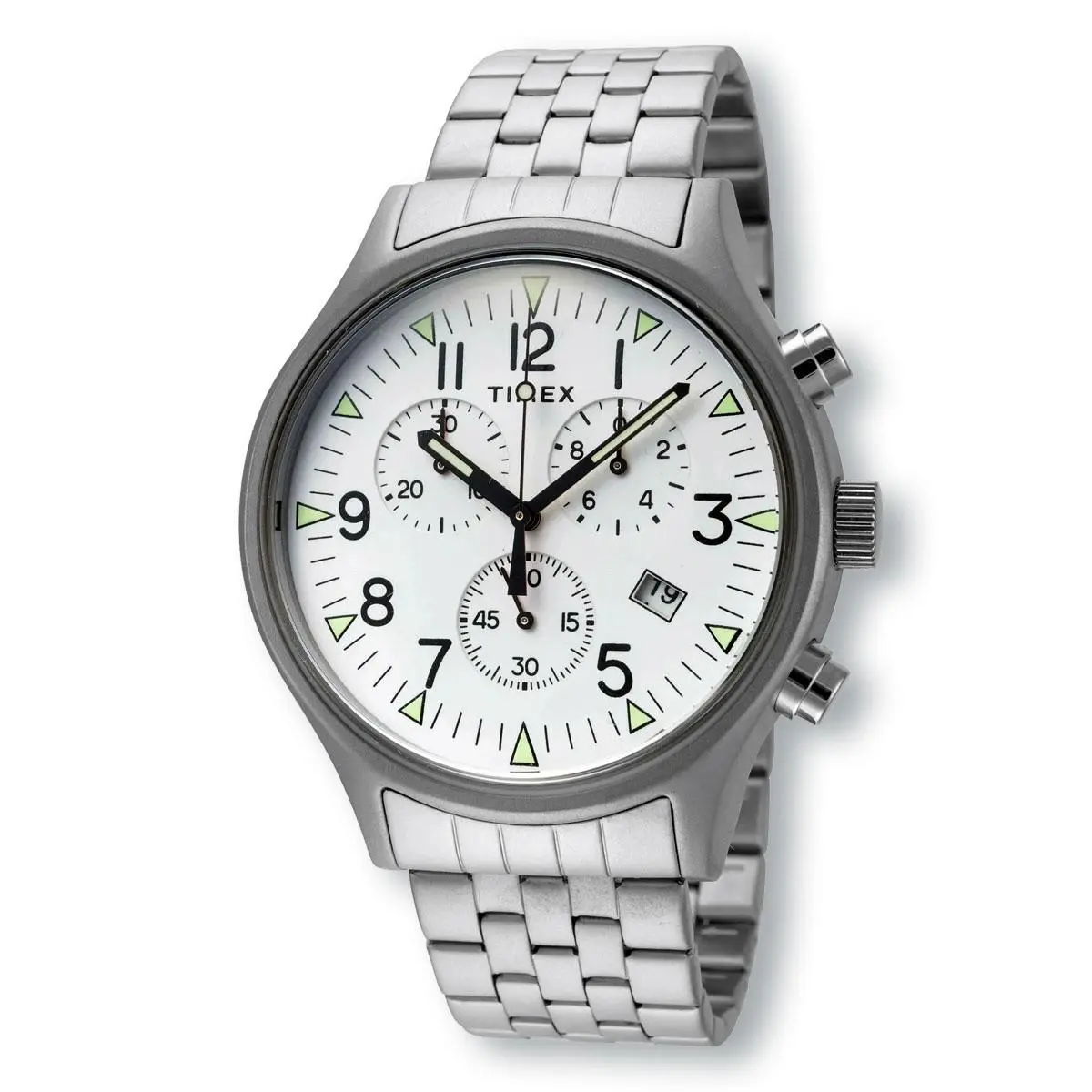 Timex TW2R68900 MK1 Chronograph Quartz White Dial Watch