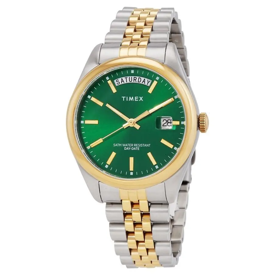 Timex Men`s Trend Quartz Green Dial Watch - TW2W32100 - Green, Quartz