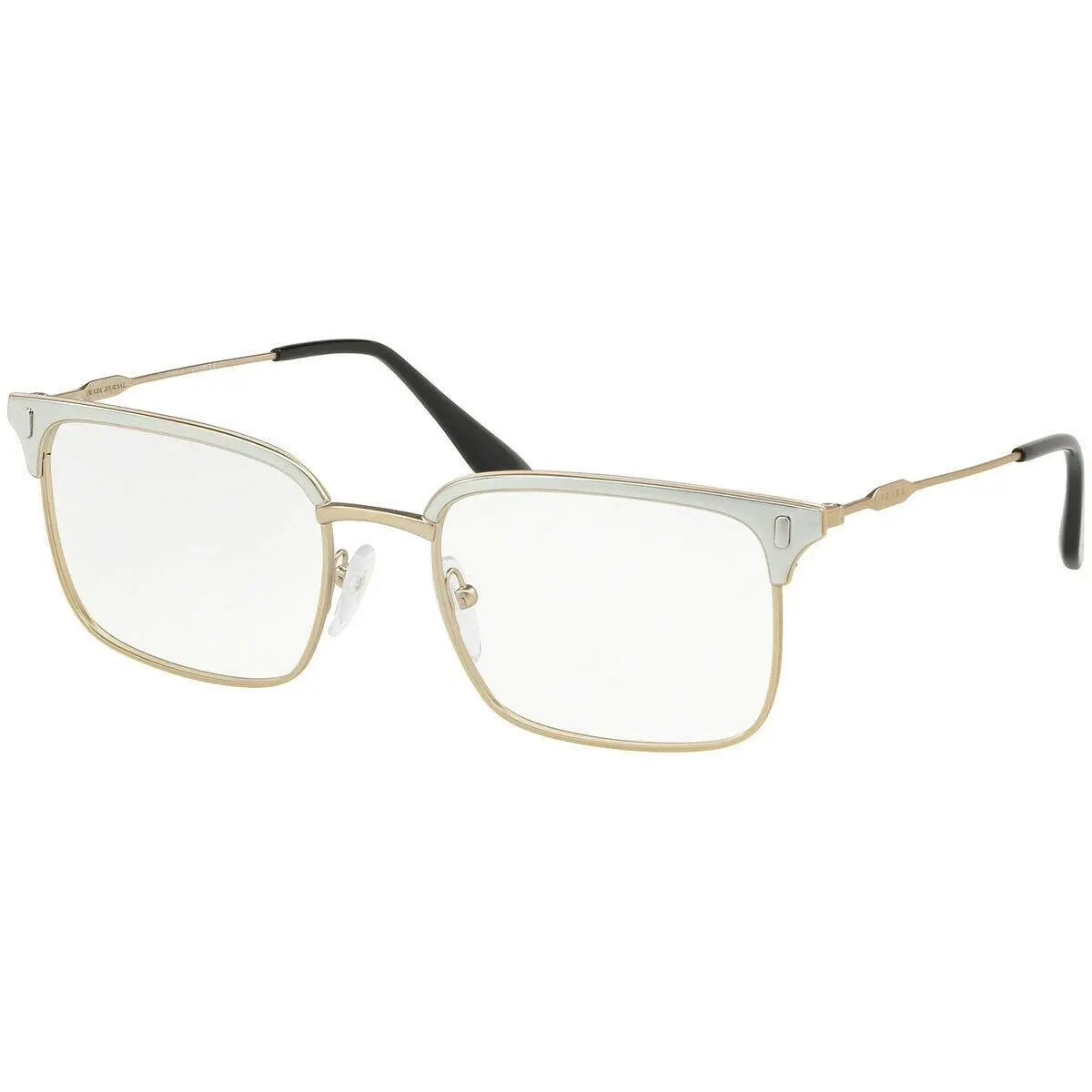 Prada Eyeglasses PR55VV 2791O1 Matte Black Gold 53mm