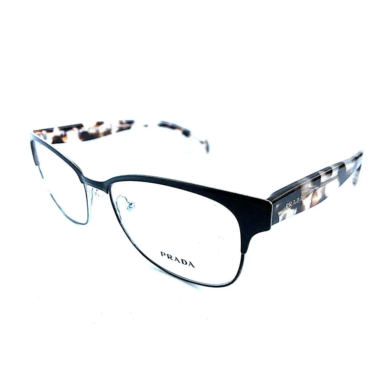 Prada Vpr 65XAZ-1O1 53mm Black Women`s Eyeglasses Frame Italy