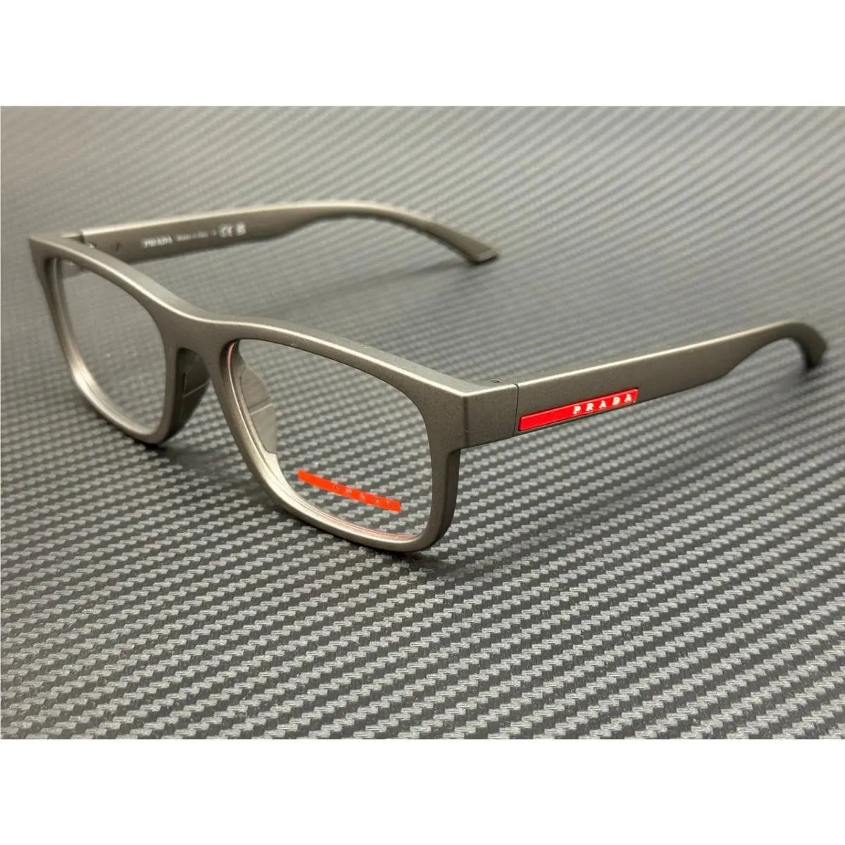 Prada Linea Rossa PS 04QV 16X1O1 Grigio Men`s 52 mm Eyeglasses
