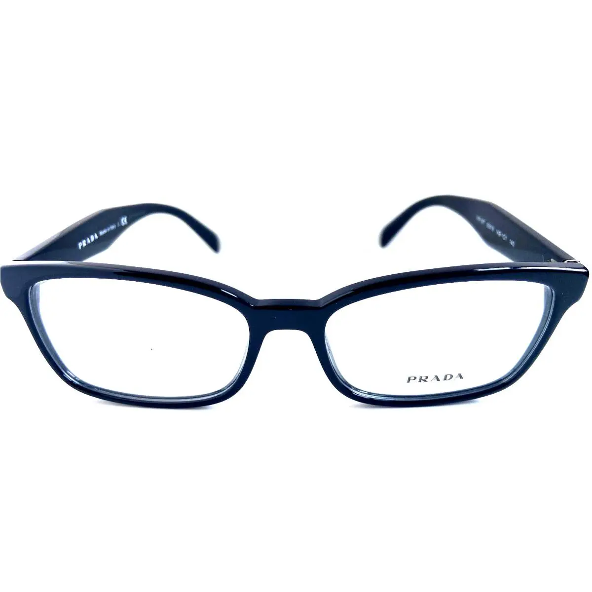Prada Vpr 1T8 1AB-1O1 53mm Black Men`s Women`s Eyeglasses Frame