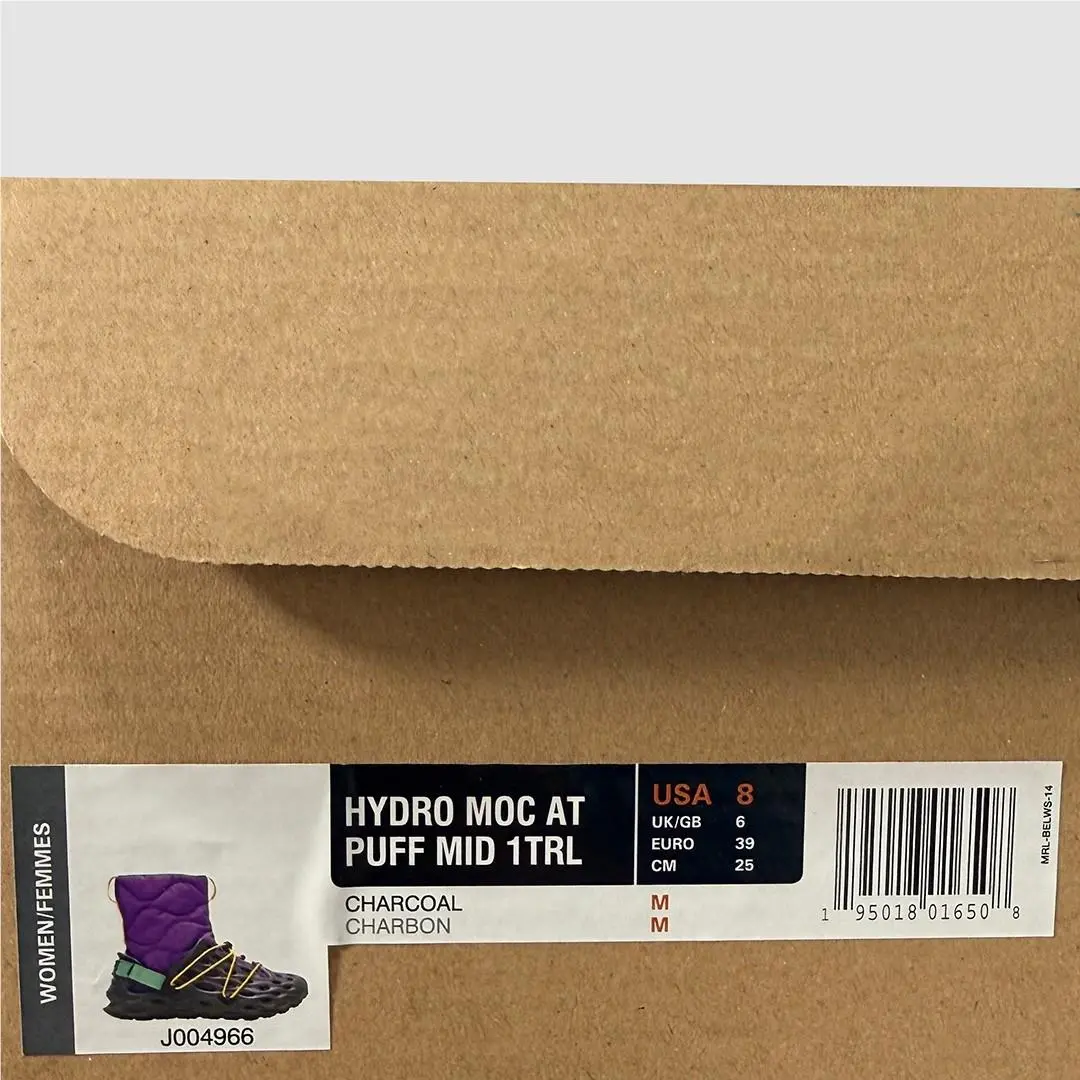 Merrell shoes - Merrell Hydro Moc AT Puff Mid 1TRL - J004966 - Charcoal / Purple (UPC: 195018016508) 4