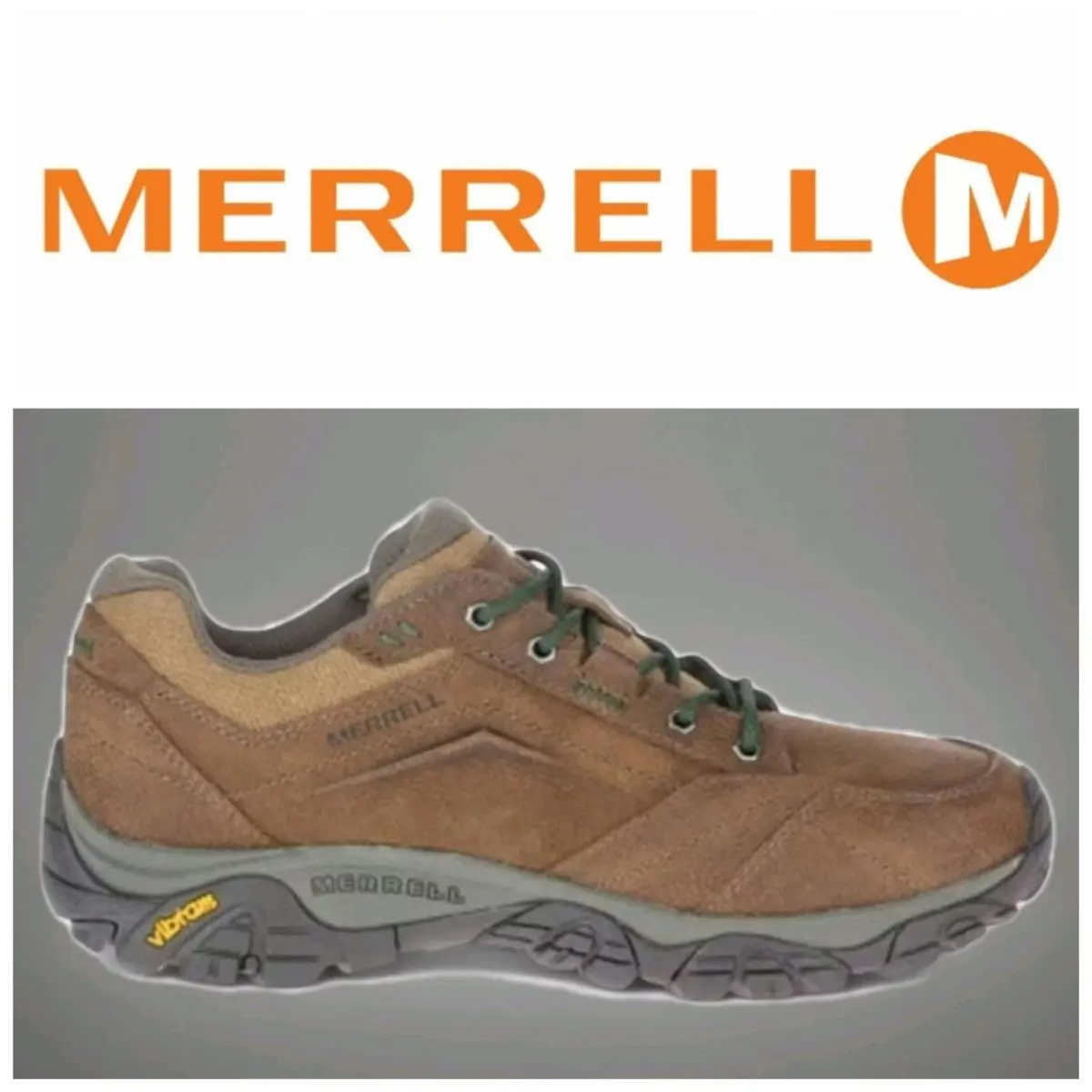 Men`s SZ 8.5 Merrell Moab Adventure Lace Hiking Shoe Brown Leather J000447