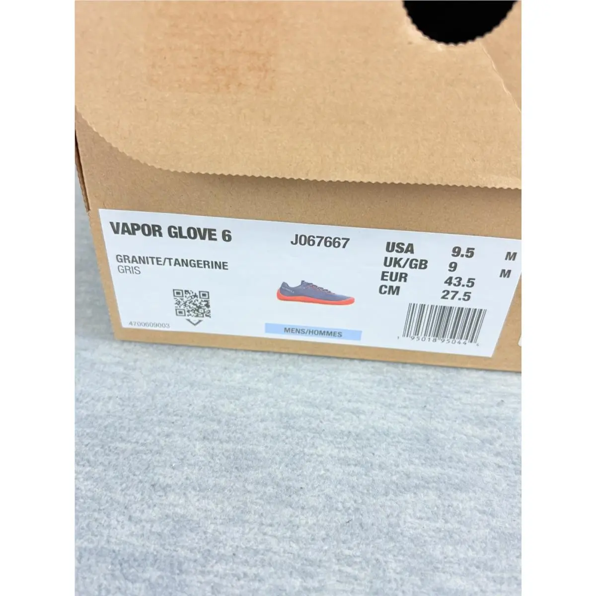 Merrell shoes - Merrell Vapor Glove 6 - Vapor Glove - Gray 9