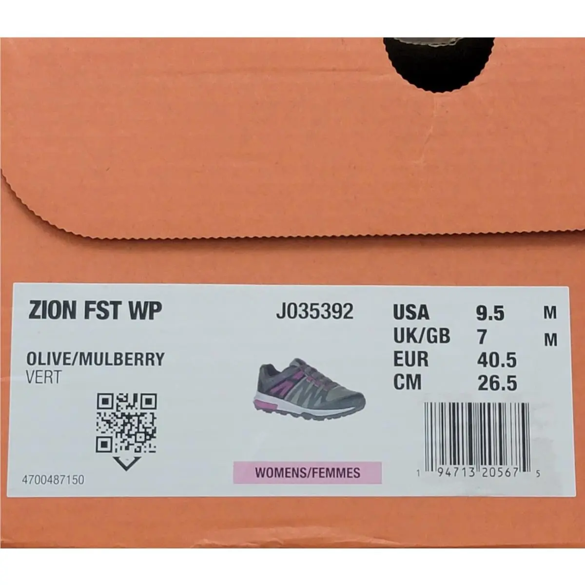 Merrell shoes - Merrell Zion FST - Zion FST - J035392 - Purple (UPC: 194713205675) 8