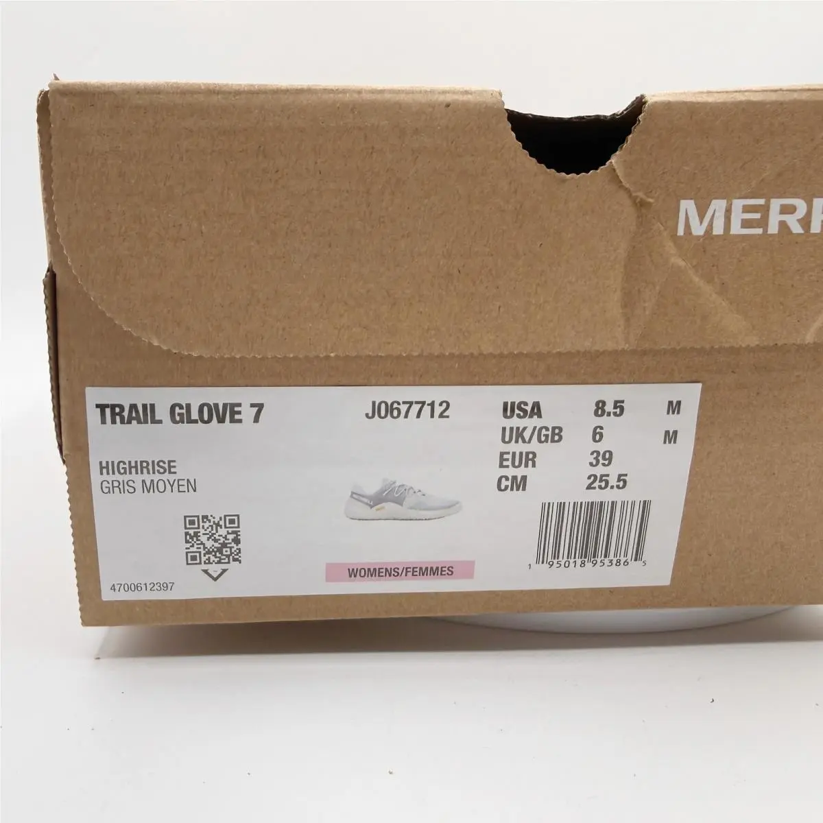 Merrell shoes - Merrell Trail Glove 7 - Trail Glove - J067712 - Gray (UPC: 195018953865) 9