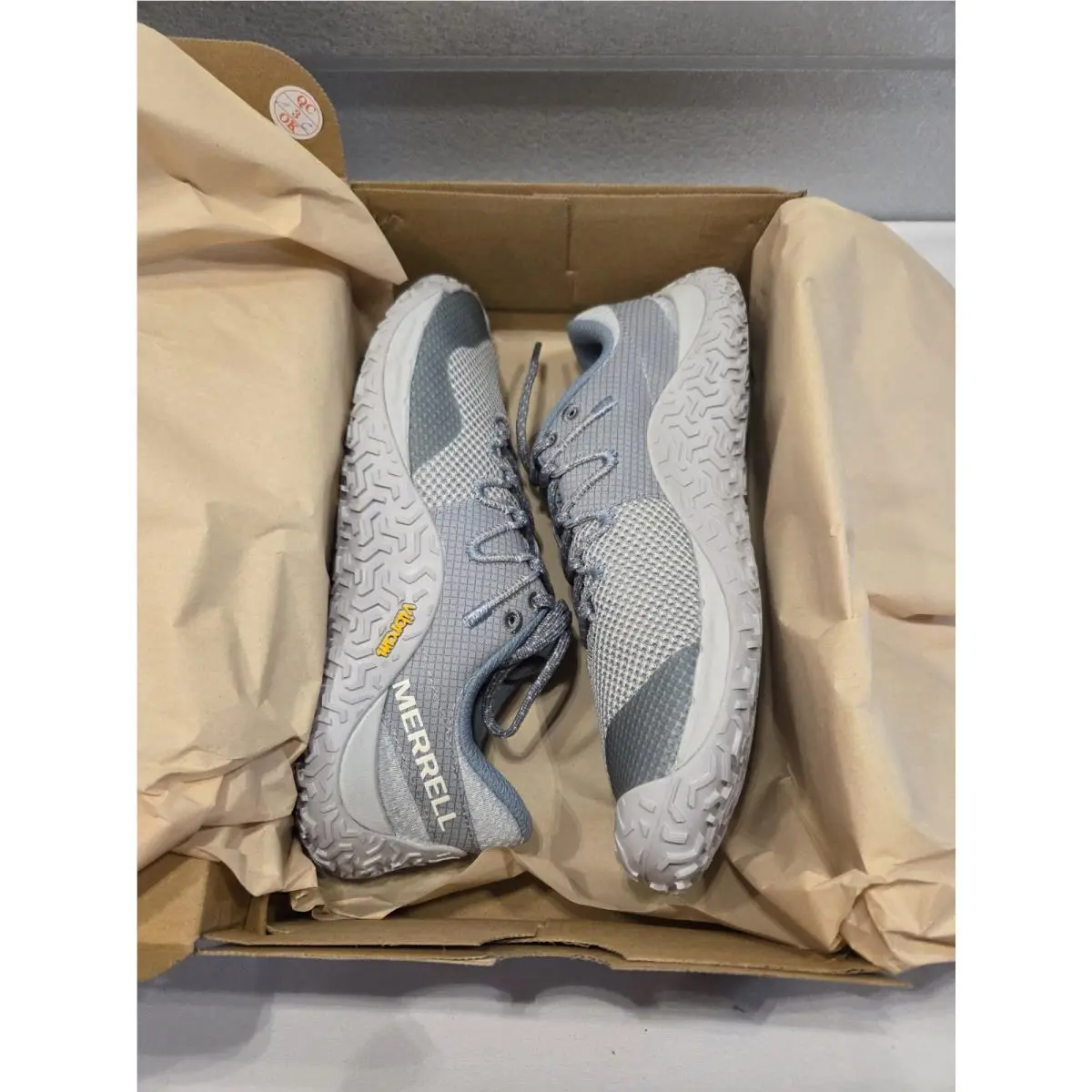 Merrell Women`s Trail Glove 7 Grey Blue Hiking Shoes Size 7 J067712
