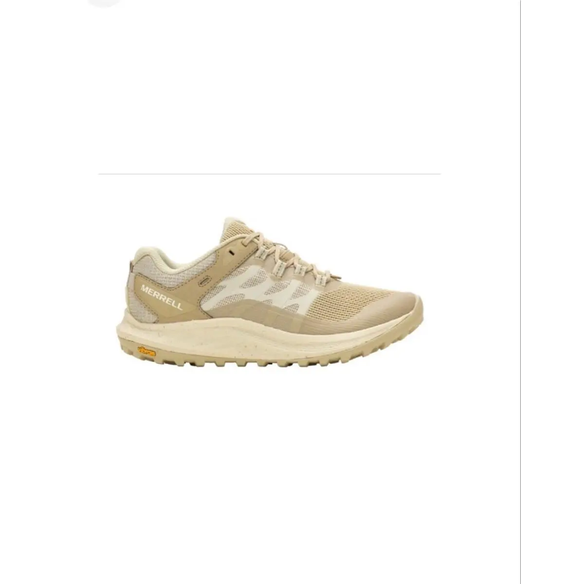 Merrell Antora 3 Womens 6.5 Trail Running Hiking Shoes Khaki Vibram
