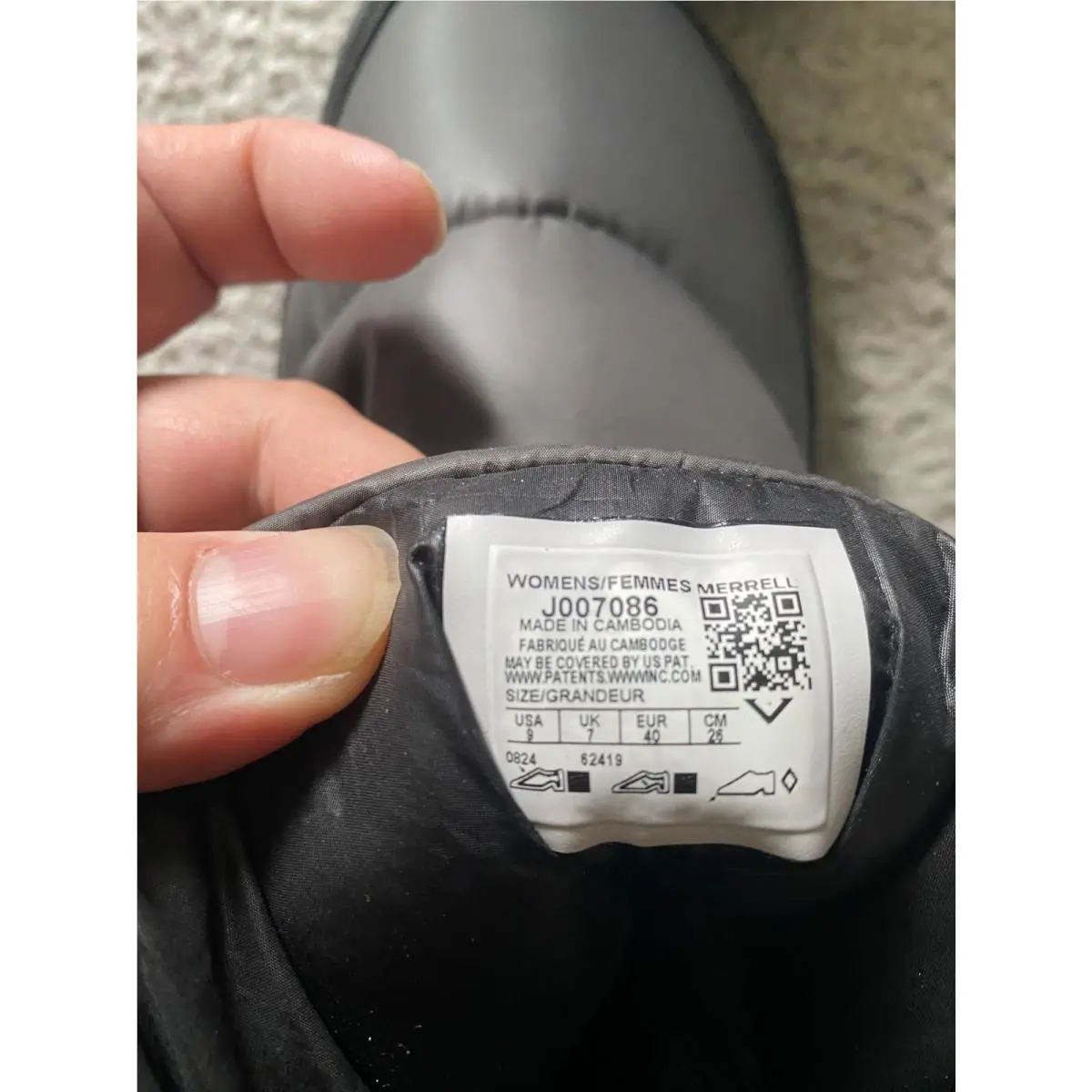 Merrell shoes - J007086 - J007086 - Gray Black (UPC: 195020399132) 8