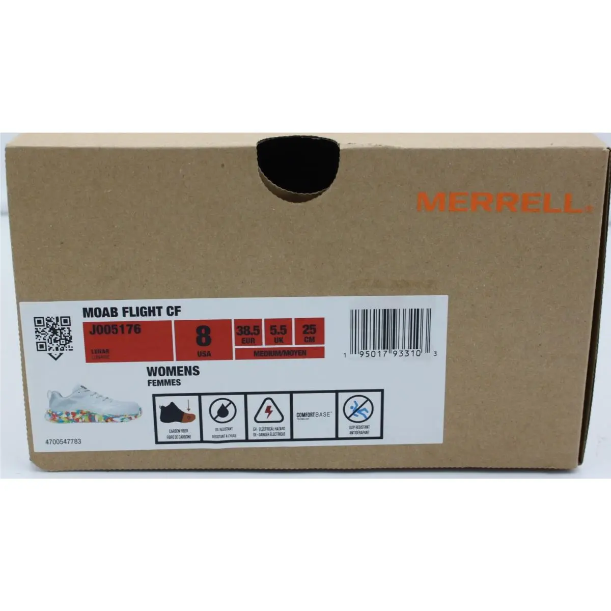 Merrell shoes - MOAB Flight CF - MOAB Flight - J005176 - Gray (UPC: 195017933103) 3