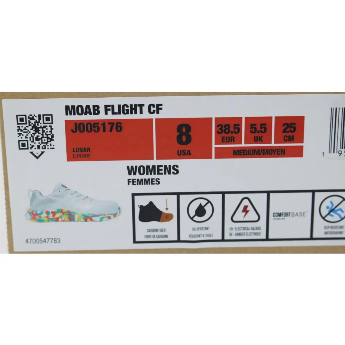 Merrell shoes - MOAB Flight CF - MOAB Flight - J005176 - Gray (UPC: 195017933103) 4