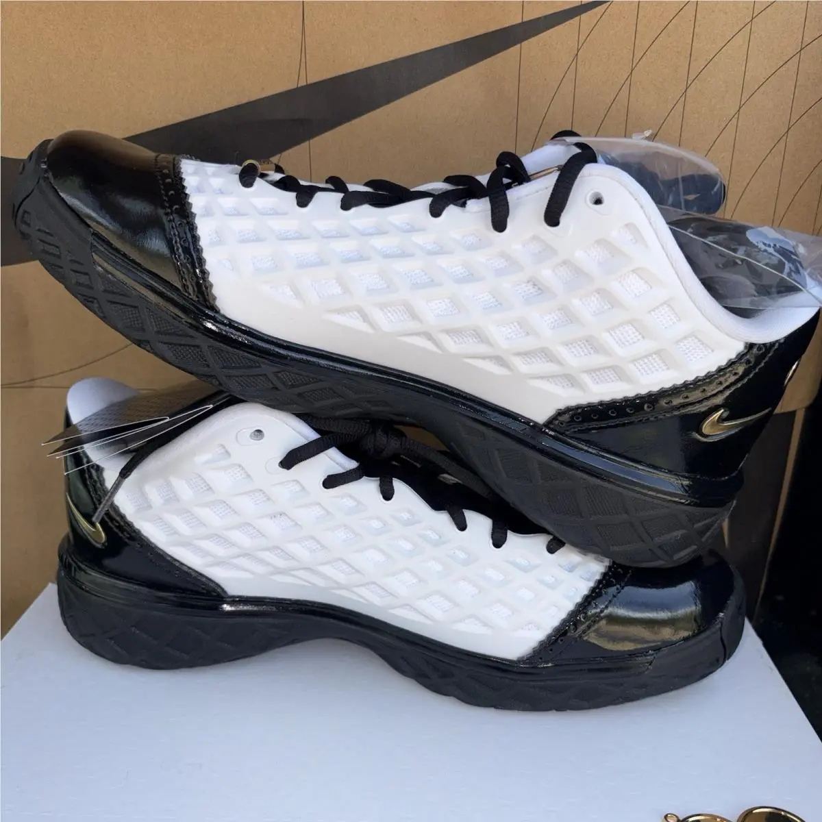 Nike shoes - Nike Kobe III Low Protro - IQ3916 100 - White / Metallic Gold-Black (UPC: 198959998230) 1