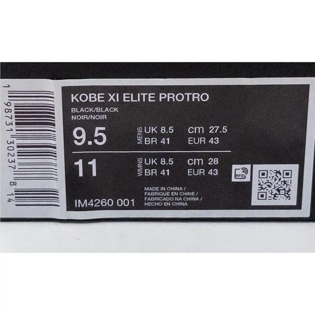 Nike shoes - Nike Kobe 11 - Kobe - IM4260-001 - Black 1