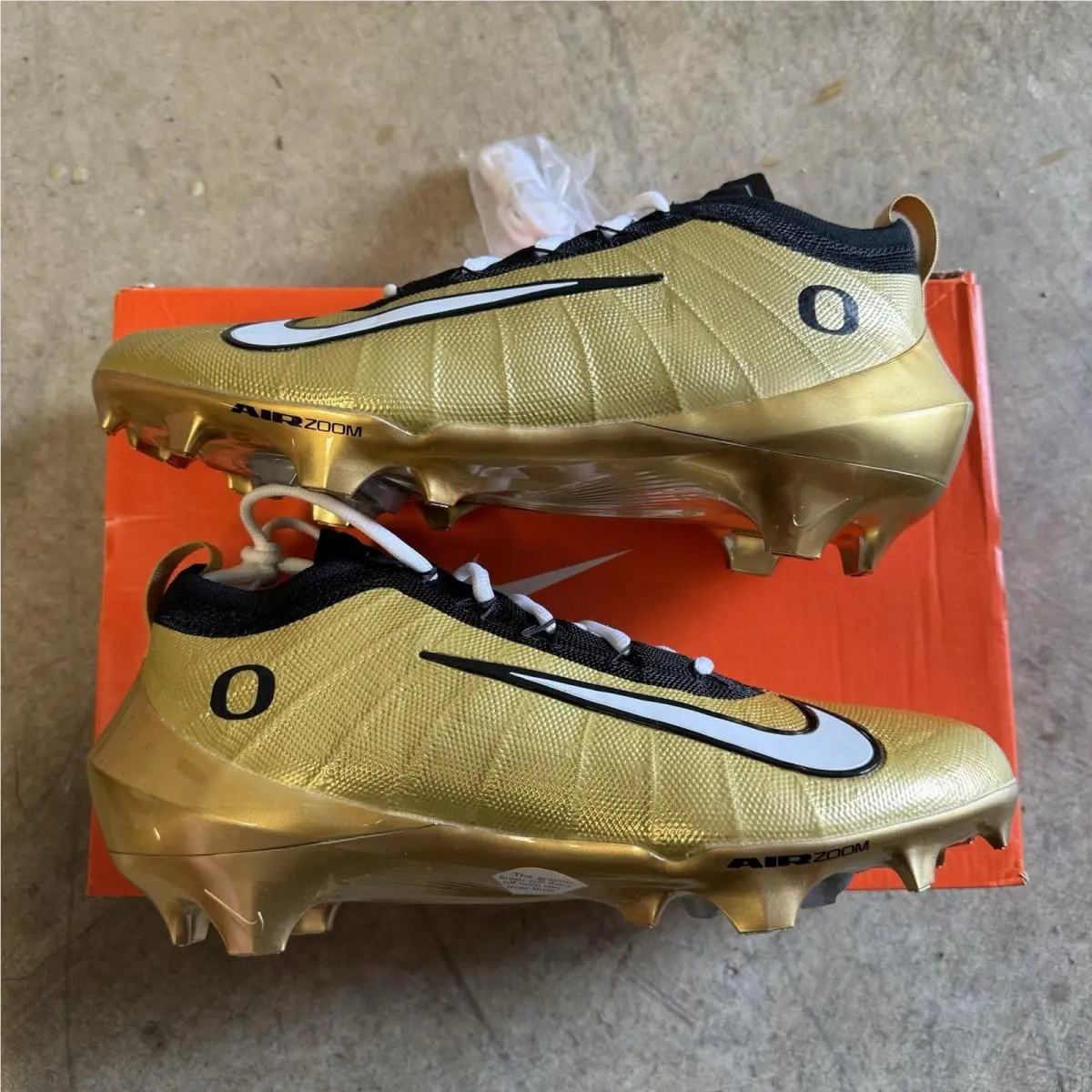 Nike Zoom Air Vapor Elite Oregon Ducks PE Football Cleats Sz 10 Wide “shoe Duck”
