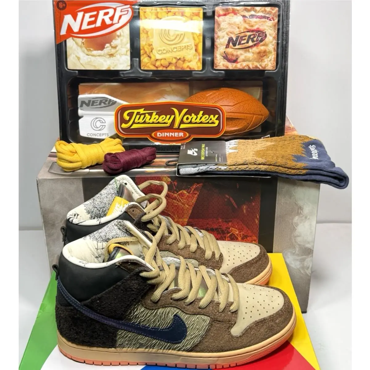 Nike SB Dunk High DC6887-200 Concepts Turdunken US Men`s Size 8.5 Special Box