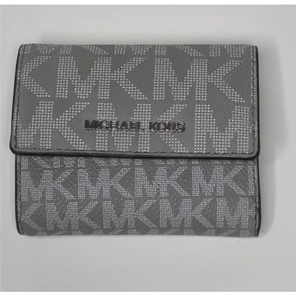 Michael Kors Quarry Grey Small Jet Set Trifold Wallet 38R6SJ6E0V