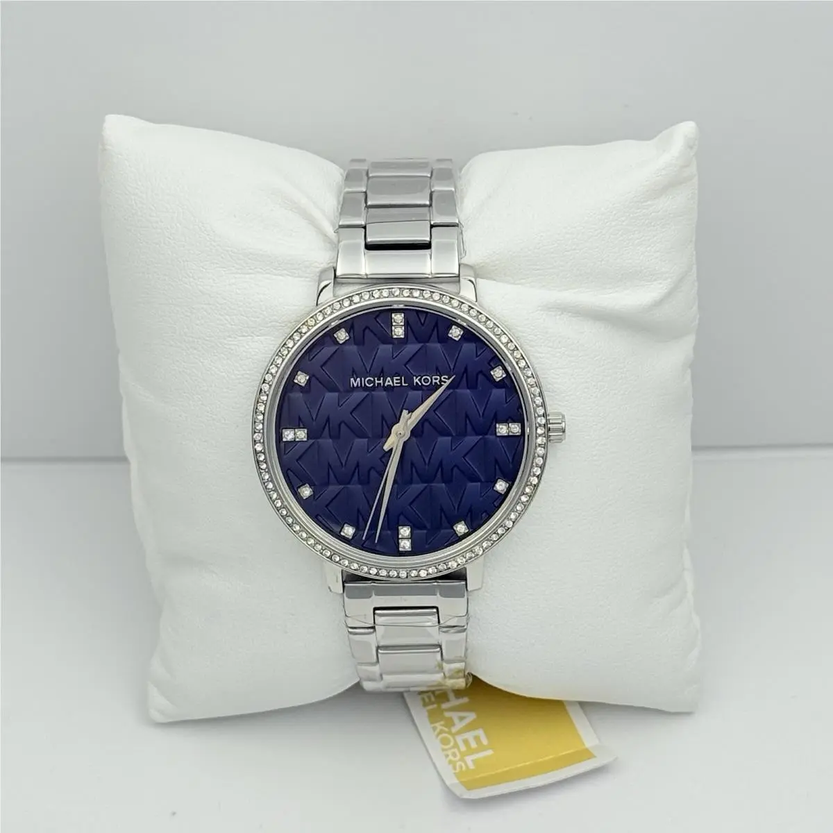 Michael Kors Pyper MK4671 Crystal Blue Dial Silver Stainless Steel Women’s Watch