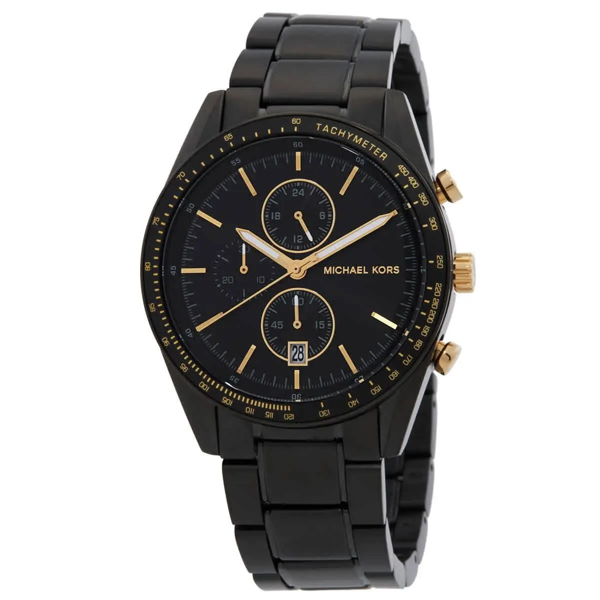 Michael Kors Warren Chronograph Quartz Black Dial Men`s Watch MK9113