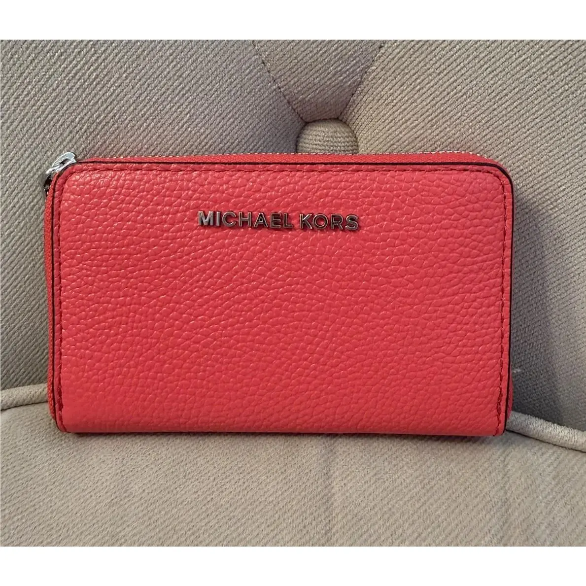 Michael Kors Jet Set Small Card Case Geranium NWT$78