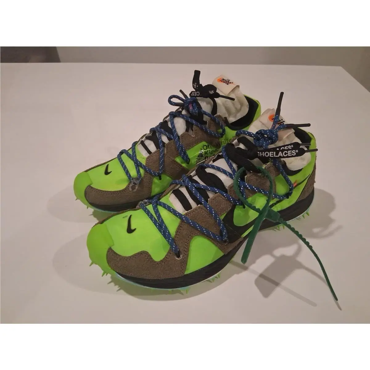 Nike Off-white Zoom Terra Kiger 5 Electric Green CD8179-300 Size 10.5M/12W DS OG