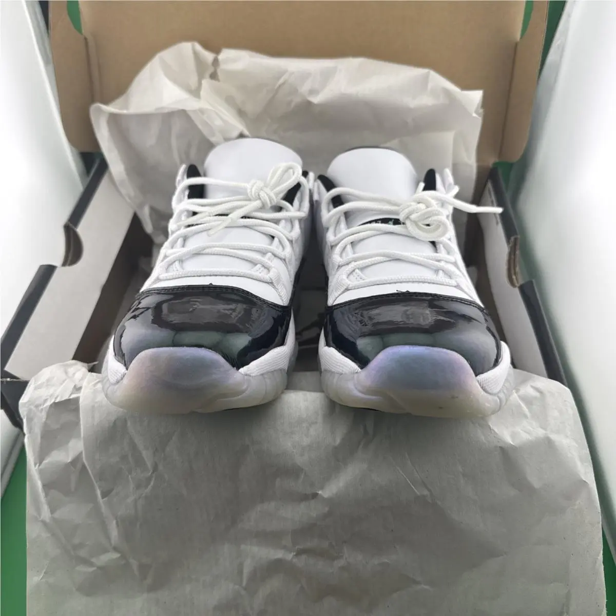 Nike shoes - Air Jordan 11 Low - Air Low - 528896-145 - White, Manufacturer: White/Black Emerald Rise (UPC: 887230301325) 8