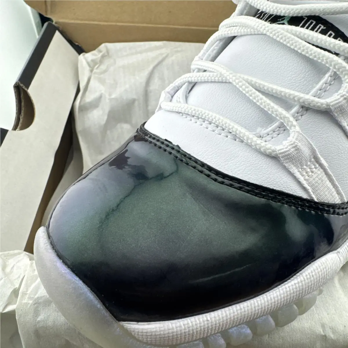 Nike shoes - Air Jordan 11 Low - Air Low - 528896-145 - White, Manufacturer: White/Black Emerald Rise (UPC: 887230301325) 3