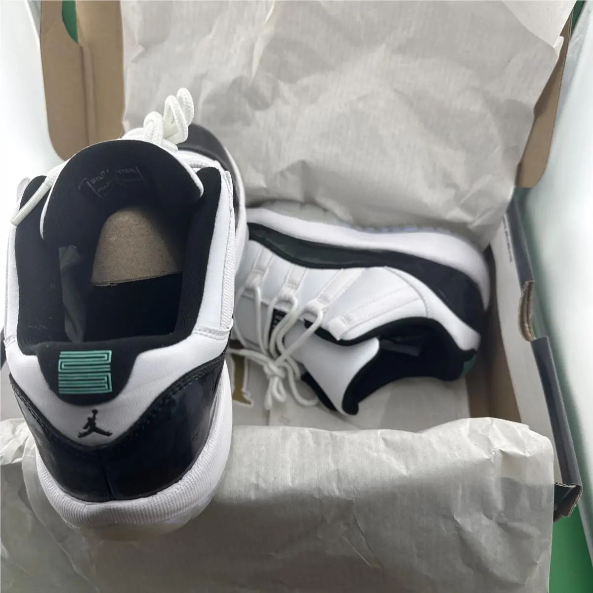 Nike shoes - Air Jordan 11 Low - Air Low - 528896-145 - White, Manufacturer: White/Black Emerald Rise (UPC: 887230301325) 5