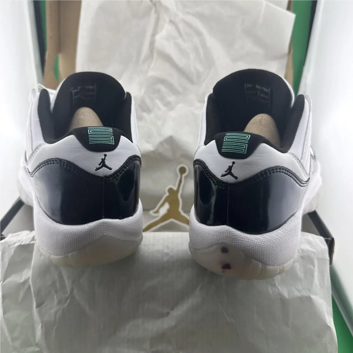 Nike shoes - Air Jordan 11 Low - Air Low - 528896-145 - White, Manufacturer: White/Black Emerald Rise (UPC: 887230301325) 6
