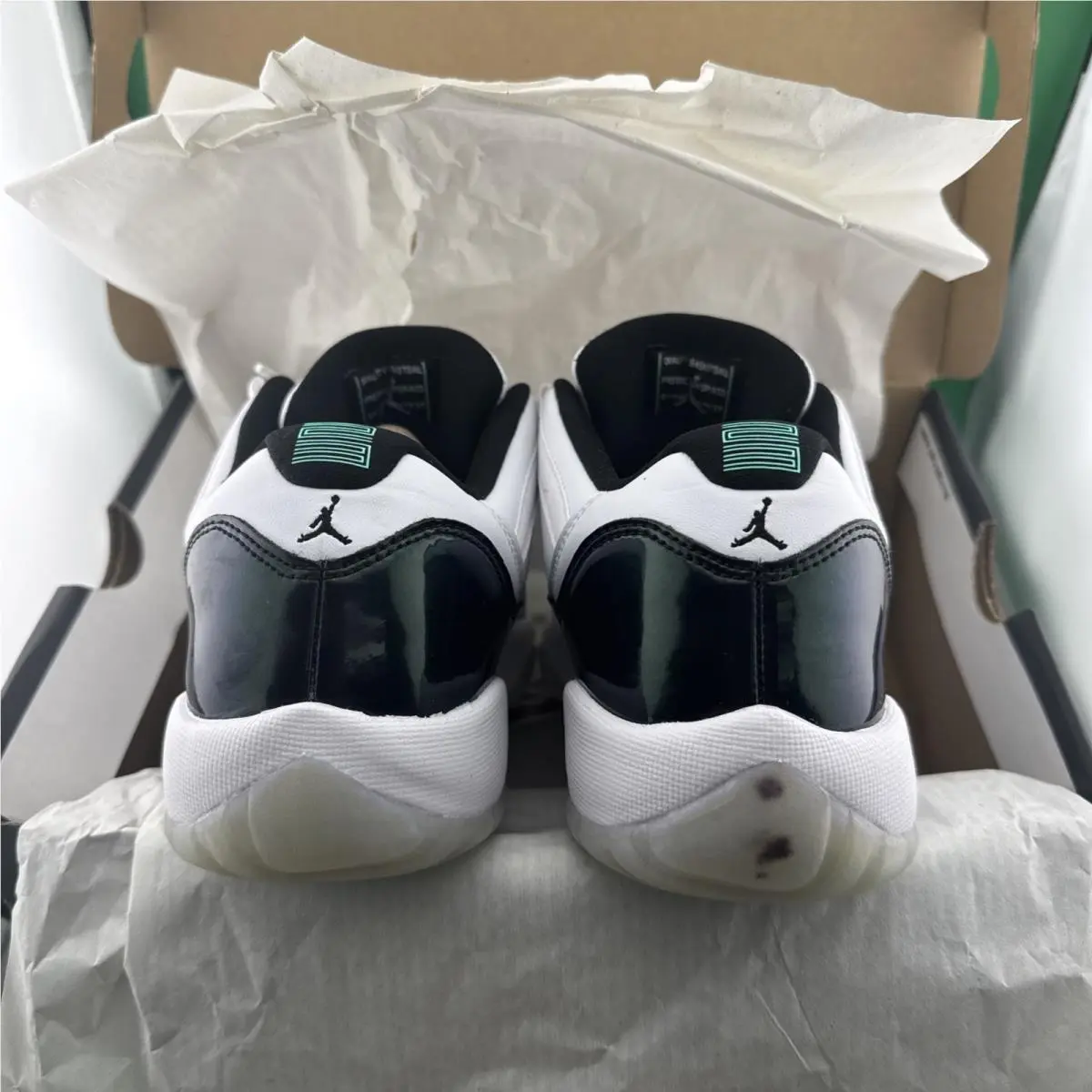 Nike shoes - Air Jordan 11 Low - Air Low - 528896-145 - White, Manufacturer: White/Black Emerald Rise (UPC: 887230301325) 7