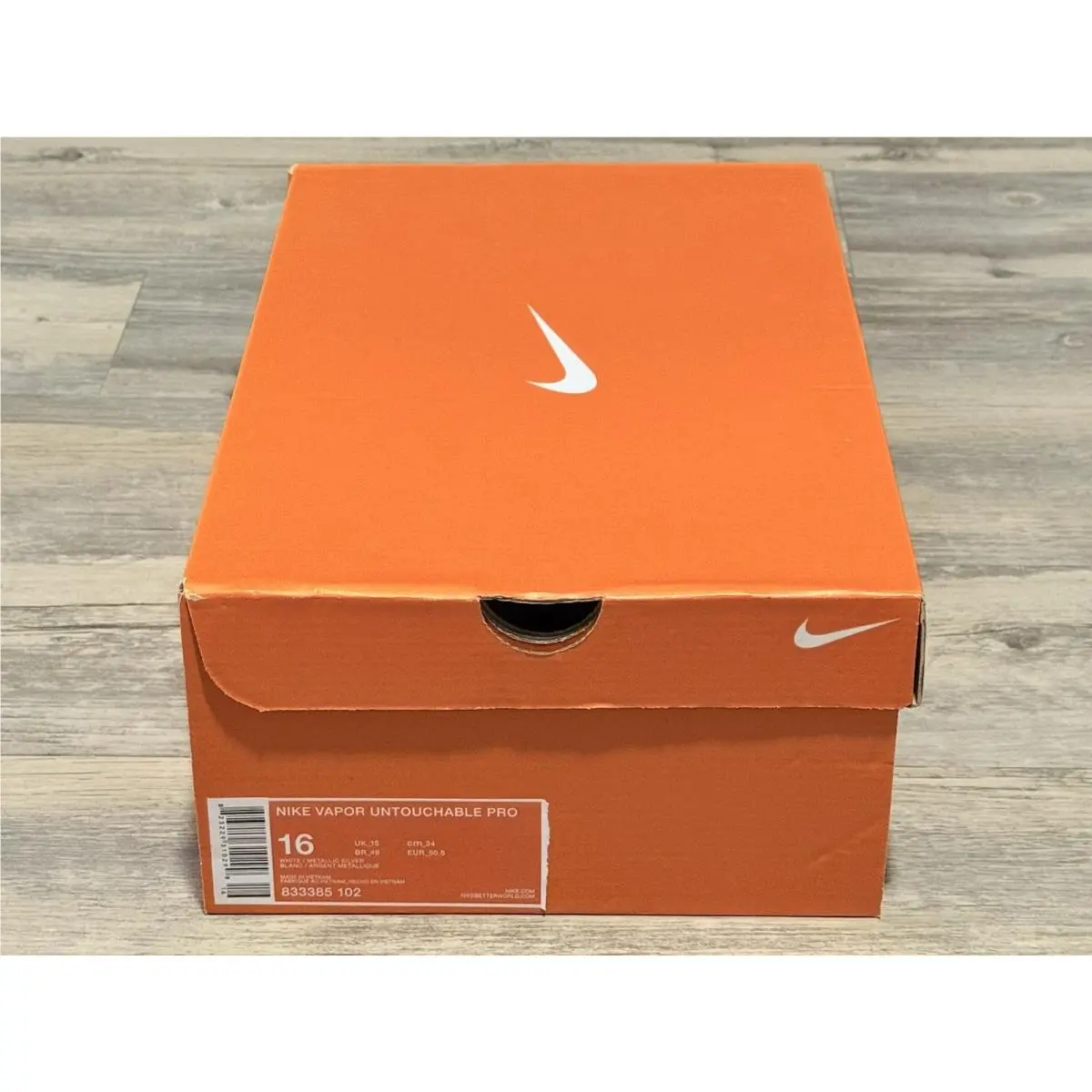 Nike shoes - Nike Vapor Untouchable - Vapor Untouchable - 833385-102 - White/Metallic Silver (UPC: 0823229310299) 6